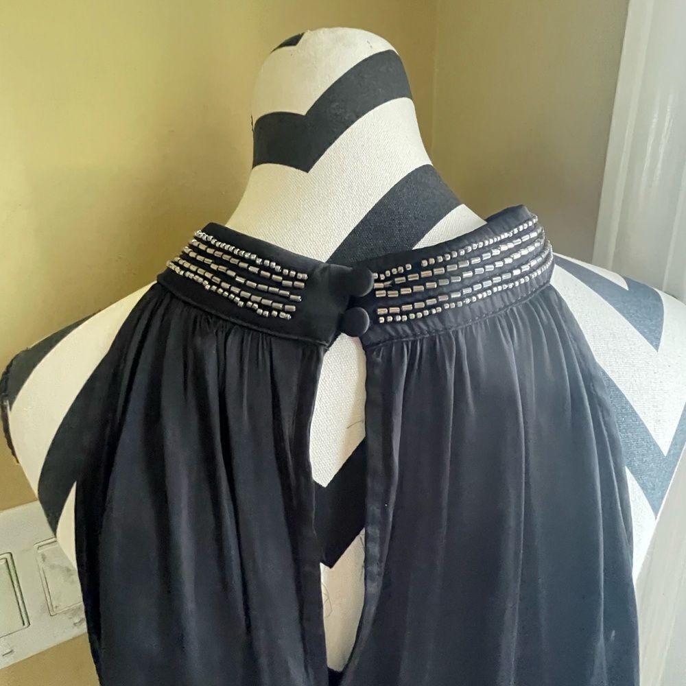 NWT plus Size Torrid Satin black Beaded Halter Top Size 3X - Picture 9 of 13